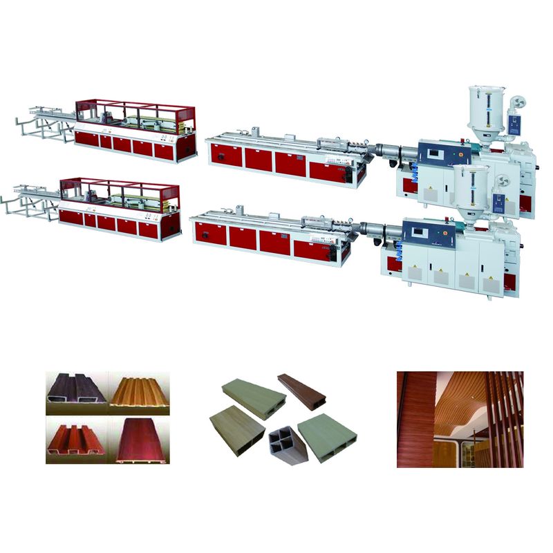 Jwell Plastic Recycling PE/PE WPC PVC SPC/PVC Decoration Floor/Board/Wallboard Portable Extruder Making Machine